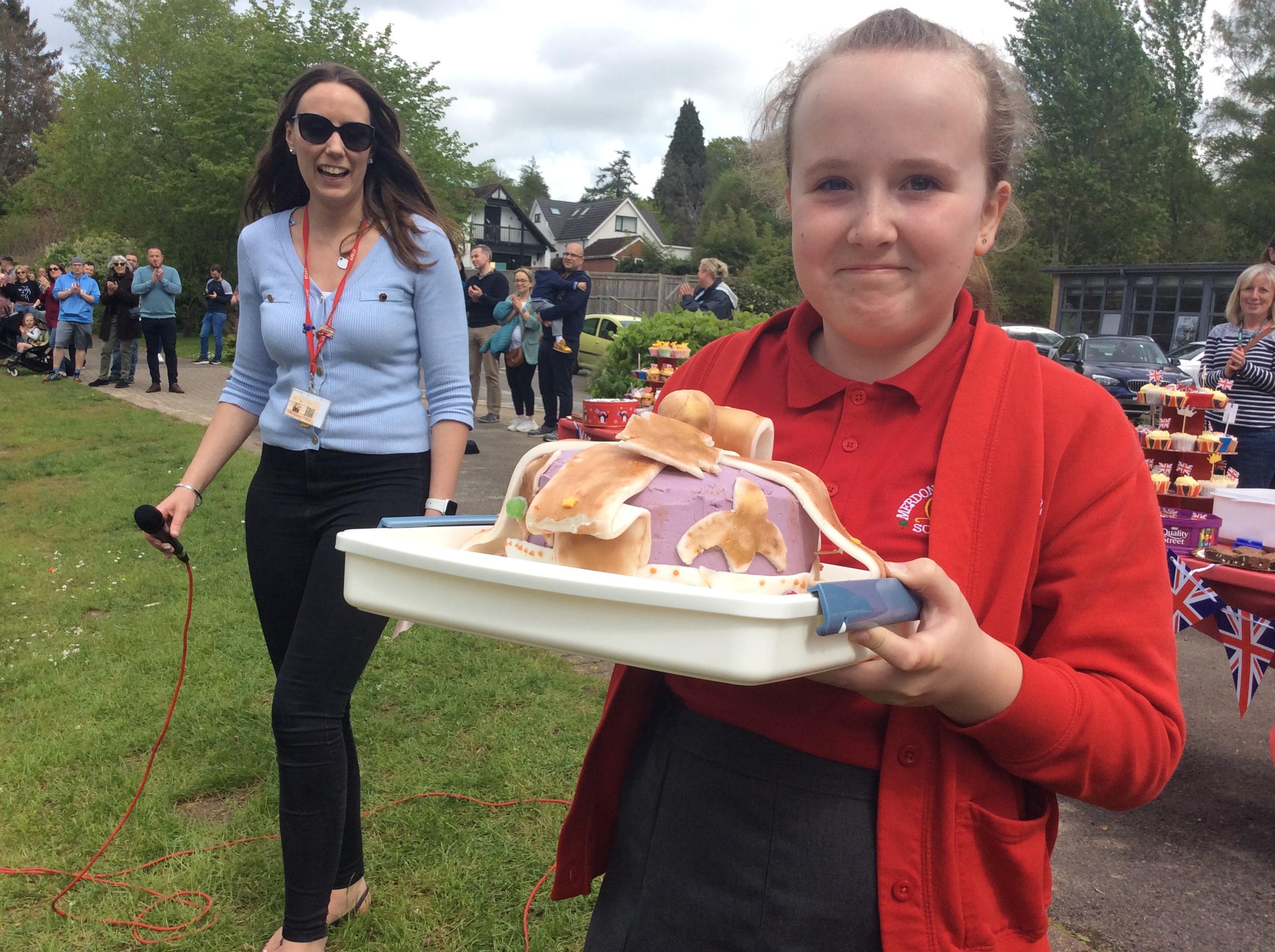 Out cake winner, well done Chloe.