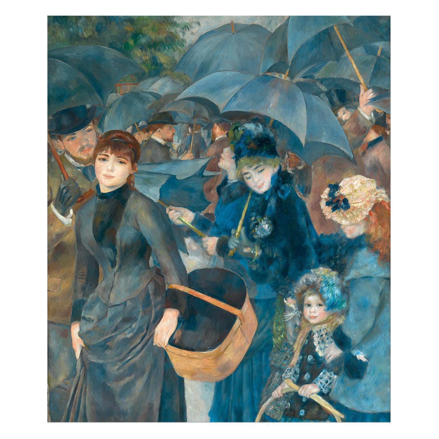 The Umbrellas Painting by Pierre-Auguste Renoir