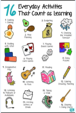 16 every day activities that count as learning
