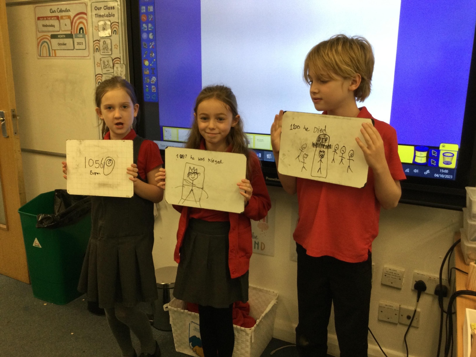 Merdon Merdon Junior School - King Rufus timeline